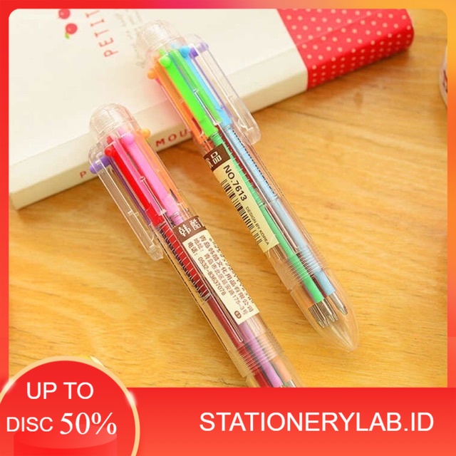 

LAB PENA 011 | PENA LOLIPOP BULAT | PENA 6 WARNA | PENA MEKANIK GEMPENG