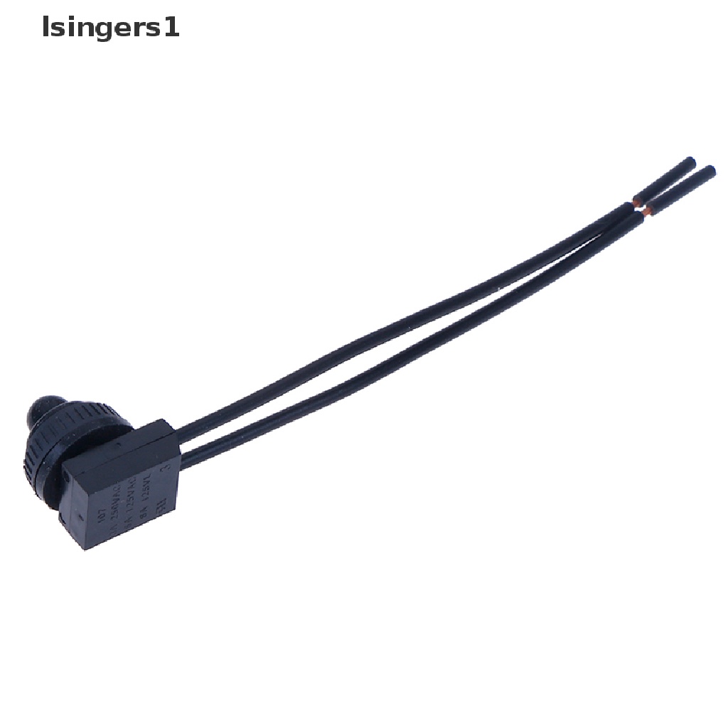 (lsingers1) Saklar Tombol Tekan on-off 220v Anti Air Dengan Kabel 4 &quot;Warna Hitam