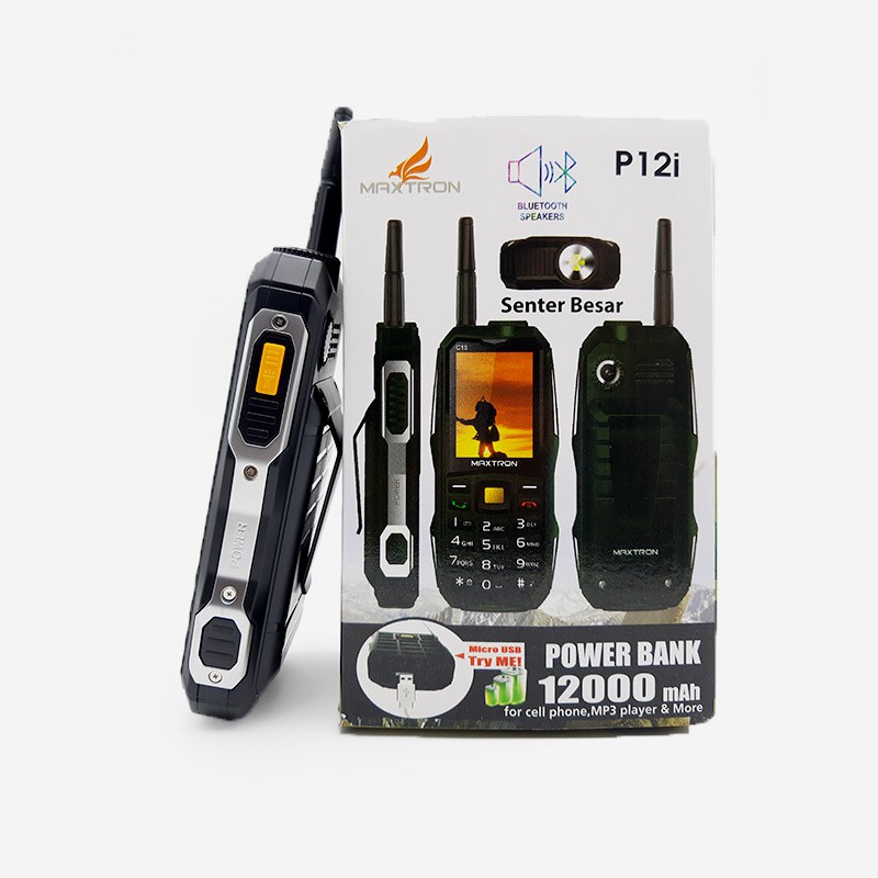 MAXTRON P12i- HP Antena - HP Powerbank - Bluetooth Speaker - HP MAXTRON P12i - HP GUNUNG-3