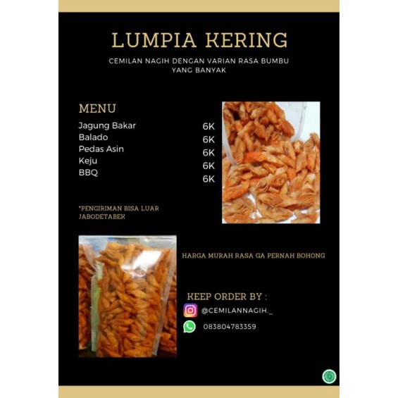 

keripik lumpia / lumpia kering / lumpia gulung