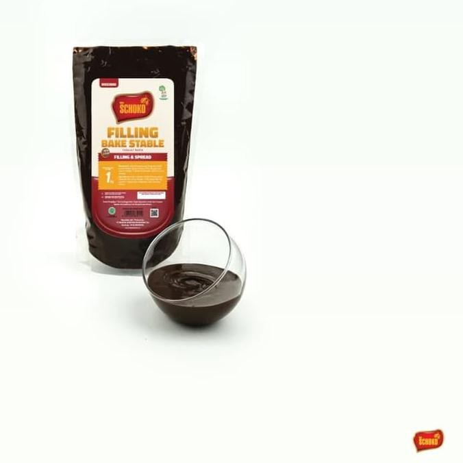 

selai cokelat SCHOKO 1kg / isian roti / chocolate filling / TERMURAH Kode 787
