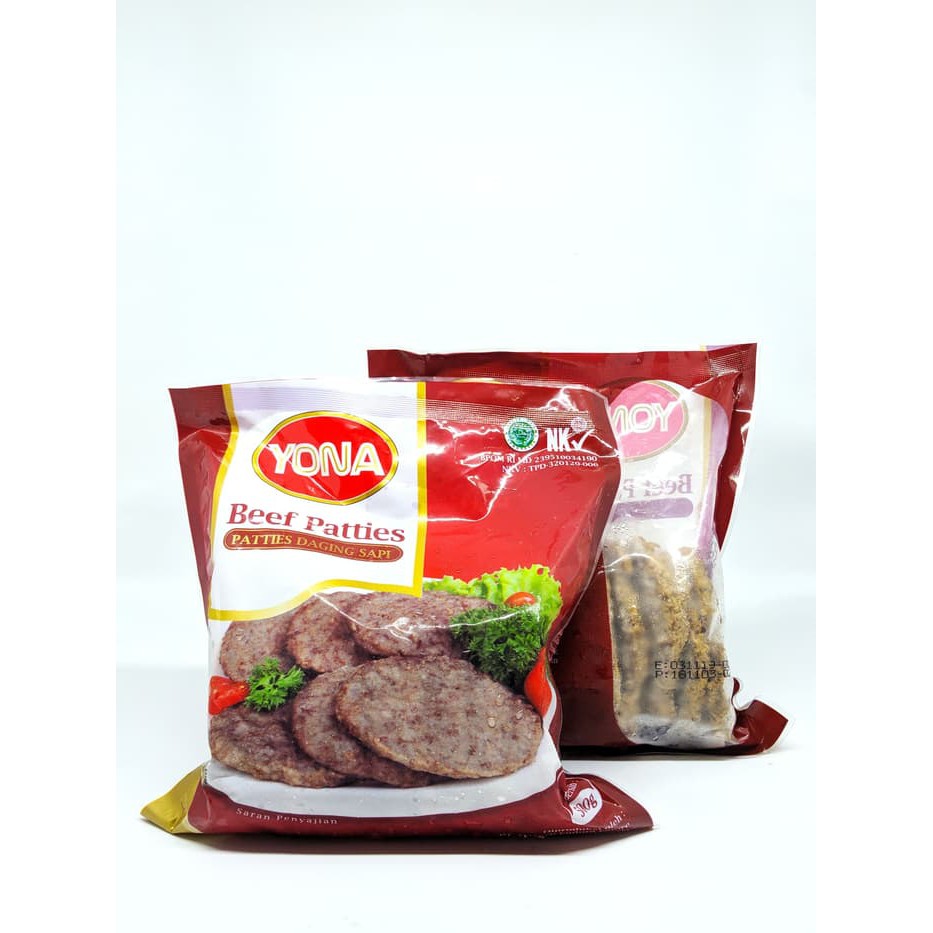 

Beef Patties Burger Yona kemasan 500gr