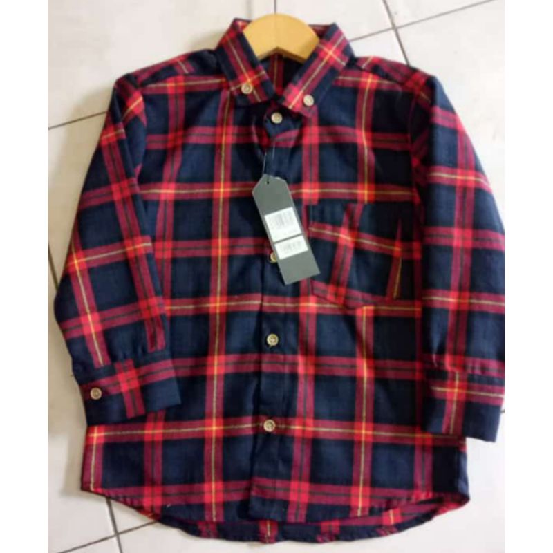 Kemeja Flanel Anak Lengan Panjang Grosir Murah