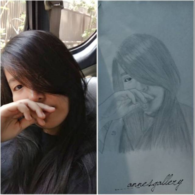 

Sketsa Pensil Wajah /Handmade /Kado Ulang tahun/Kado Wisuda