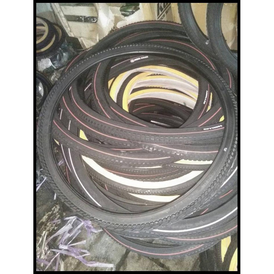 26 X 175 BAN LUAR SEPEDA GENIO , 1.75 HITAM POLOS