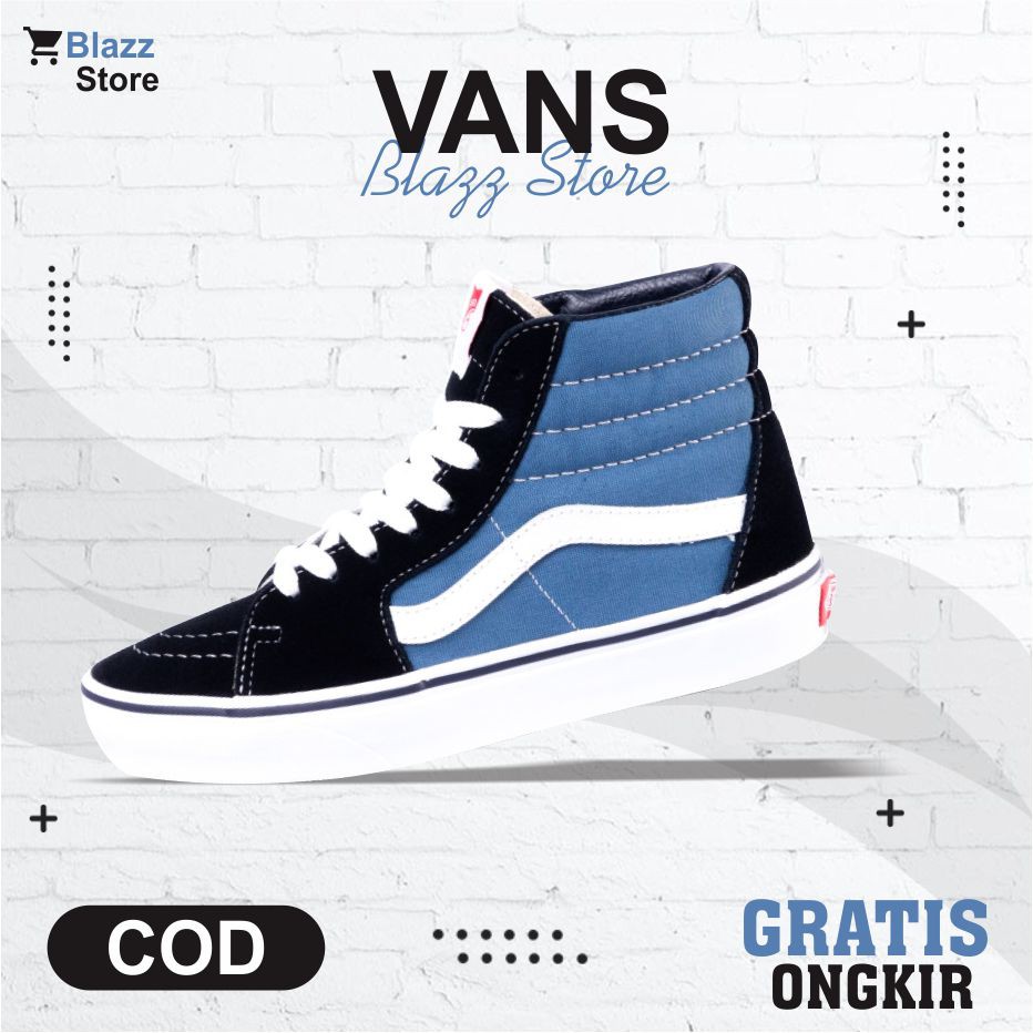 Sepatu Vans Old school Tinggi Sneakers Pria Wanita Murah Original import Terbaru (  BISA COD )