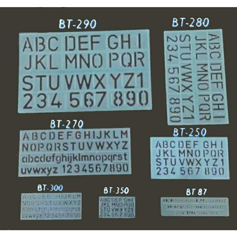 

Butterfly 350 Penggaris Sablon Butt BT-350 Mini/ HA-350 Cetakan Huruf & Angka Murah