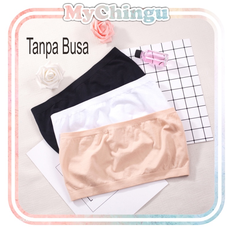 ❀ Chingu ❀ PW028 (Bahan Tipis) COD Bra Kemben Wanita Tanpa Tali Tanpa Busa Sexy Bh Import Surabaya