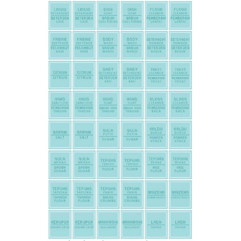 STIKER BUMBU DAUR - LABEL BUMBU ANTI AIR - LAUNDRY STIKER