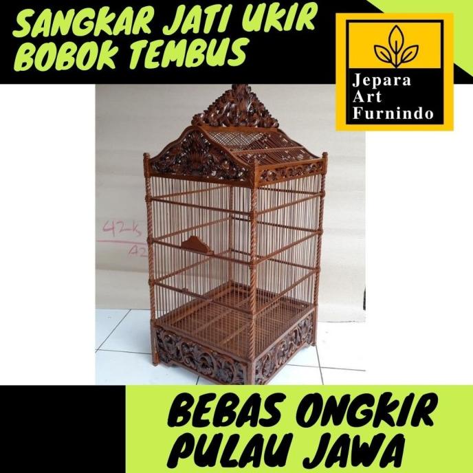 hanya disini] SANGKAR BURUNG - SANGKAR BURUNG KAYU JATI UKIR - SARANG BURUNG UKIR