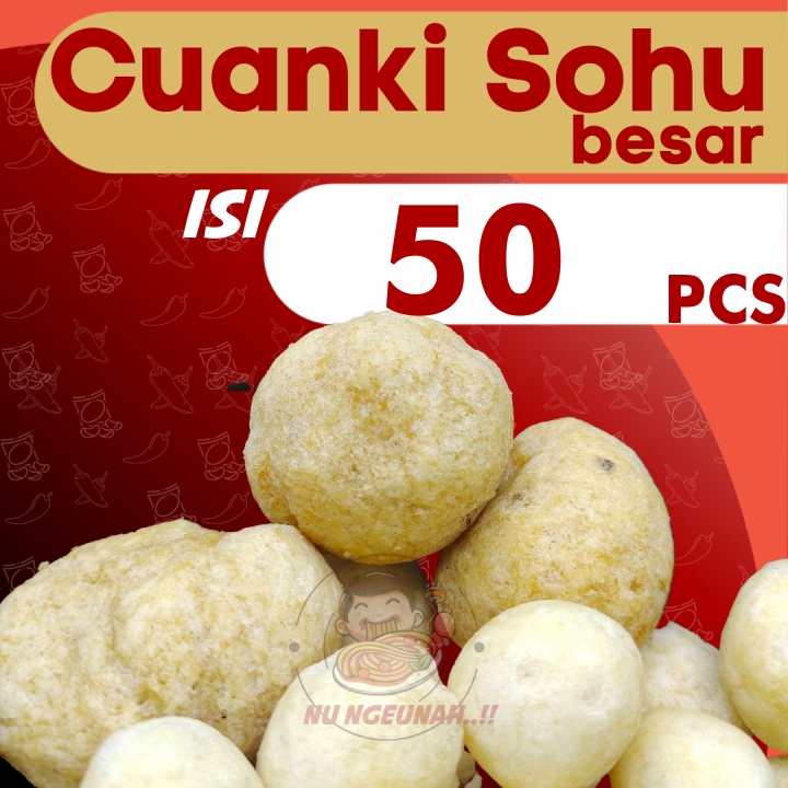 Jual Cuanki Sohu Besar 50pcs Cuanki Bulat Kering Pelengkap Baso Aci