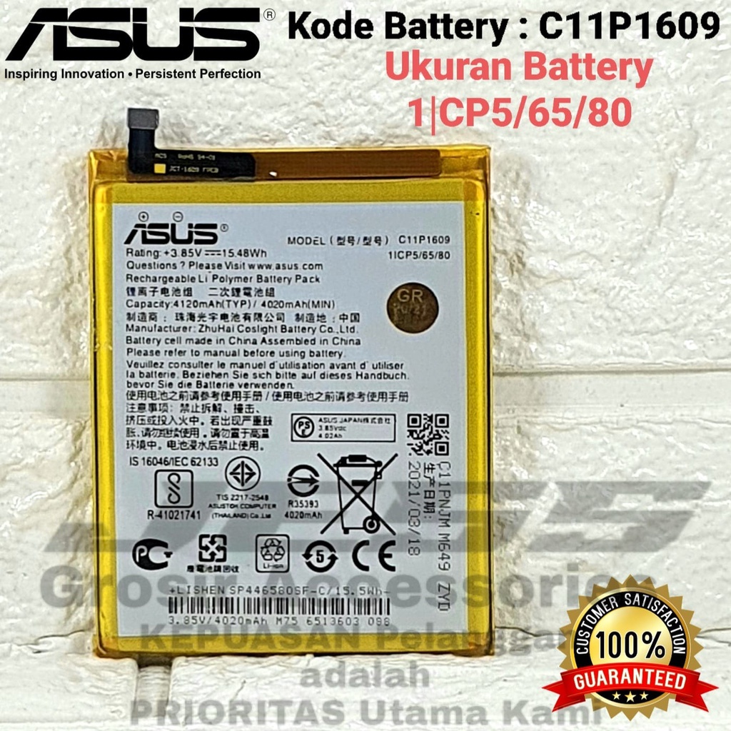 Baterai ASUS Zenfone 3 Max 5.5 Inchi , ZC553KL , X00DD , X00DDB , X00DD Battery Original C11P1609