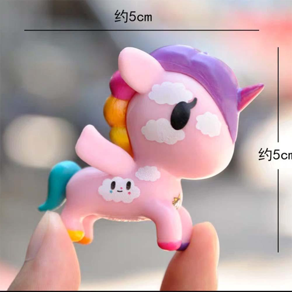 Lanfy Unicorn Kuda Boneka Kartun Anak Ornamen DIY Kerajinan Pony Anak Hadiah Bayi Menemani Mainan