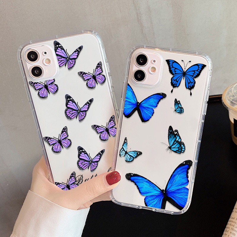 Soft Case Motif Kupu-Kupu Untuk Samsung A32 A52 A73 A71 A73 A750 A7 2018 A33 A31 A51 A52S A03 A03S A13 A12 A21S A20 A3022 A50S A30S