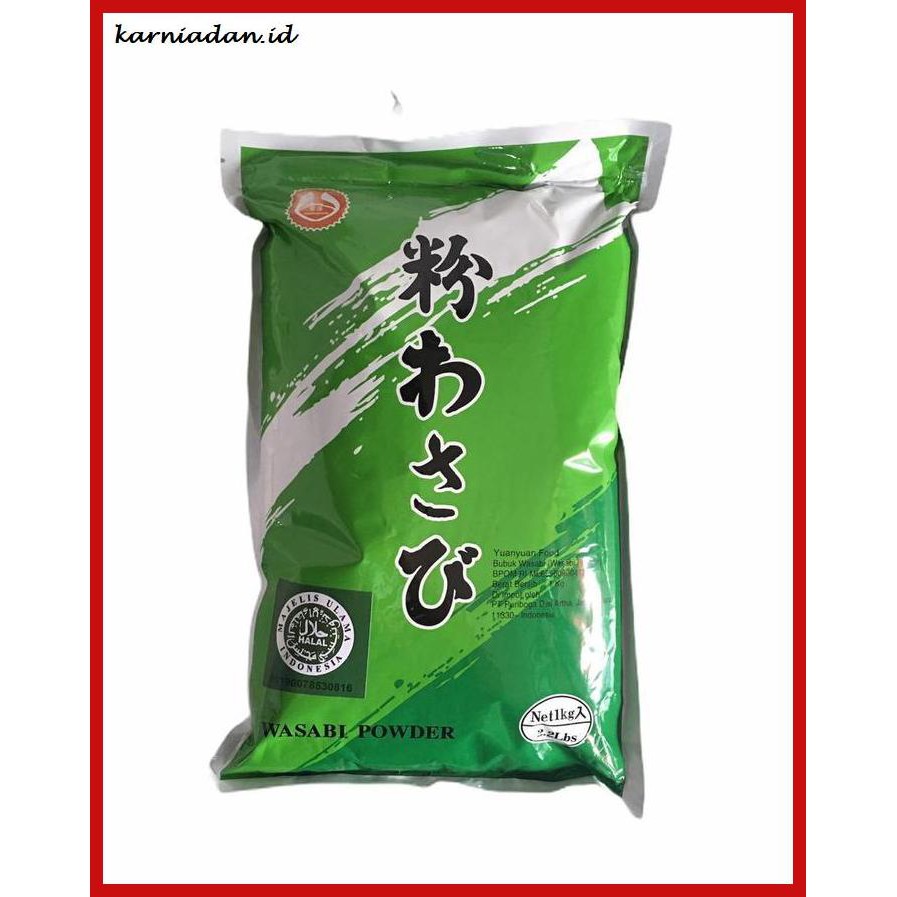 

gnidderdsaus- wasabi bubuk halal mui / wasabi powder halal mui 1 kg -asliiiiii.