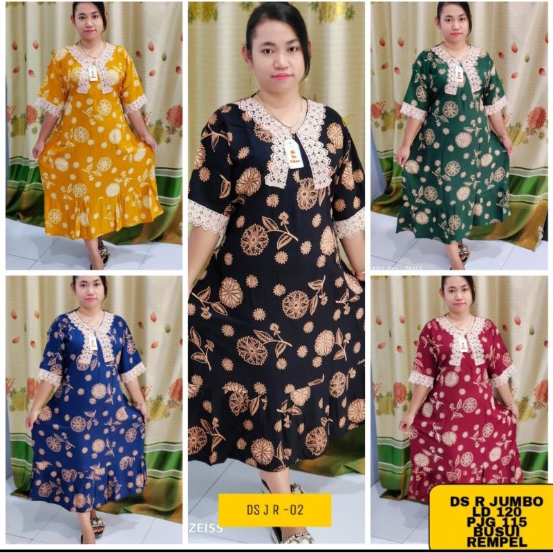 Daster jumbo/daster arab jumbo/daster viral/daster renda