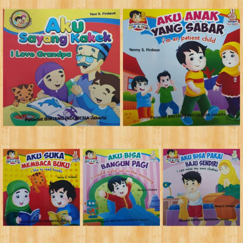 buku cerita bergambar seri balita pintar Bilingual