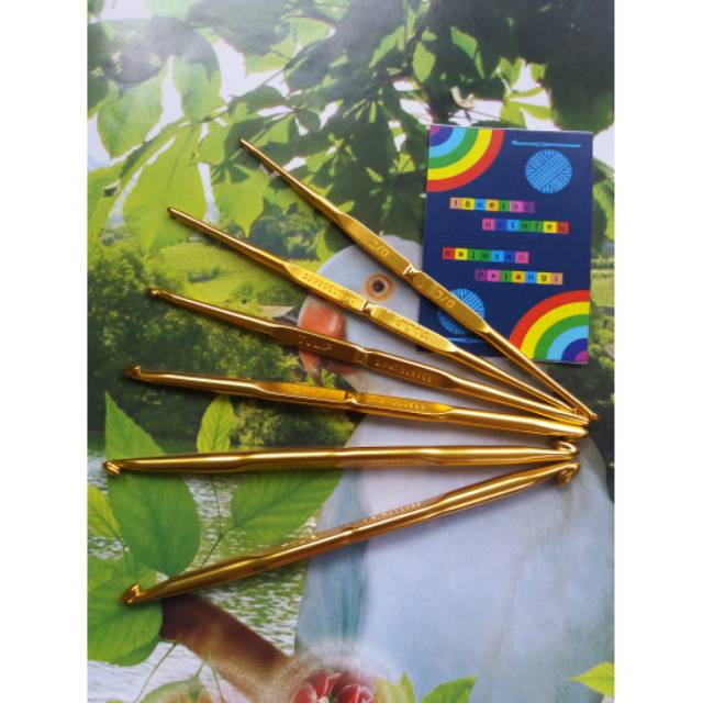 Hakpen ( Alat/Jarum Rajut ) Tulip Gold