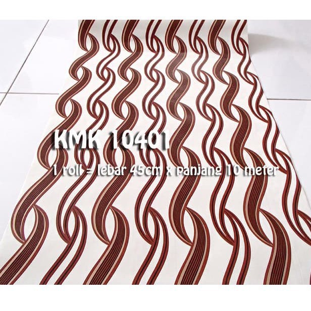 WALLPAPER STICKER 10 METER X 45CM WALPAPER KMK 10401 STIKER DINDING MOTIF BATIK