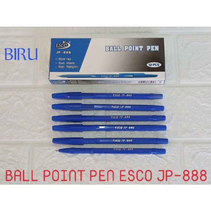 

BALL Point Pen ESCO Jp-888 Biru / Gel pen YAMANO ORCA-5