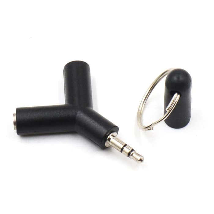 Audio Stereo Splitter - Jack 3.5mm to Socket Mic + Audio Earphone // to 2 Socket Audio