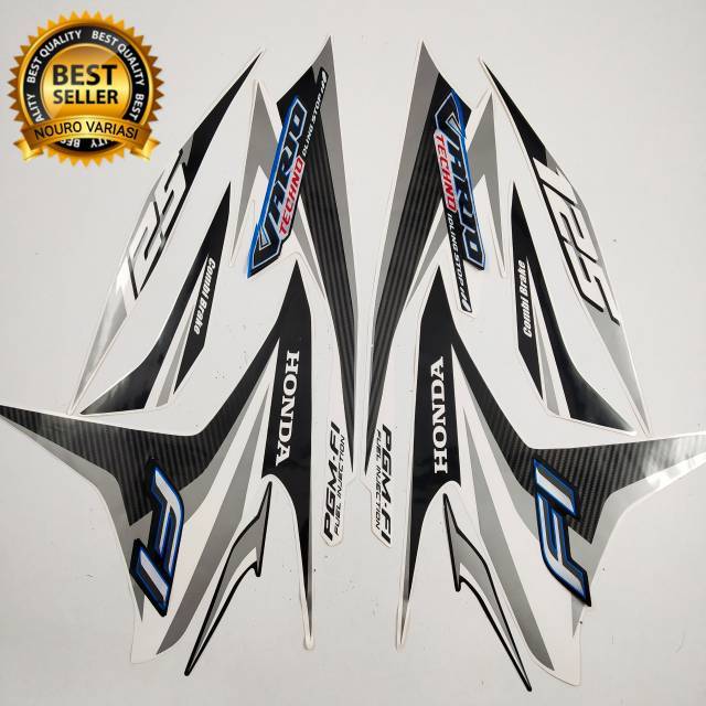 striping honda vario 125 iss techno old 2014 2015 putih body standar