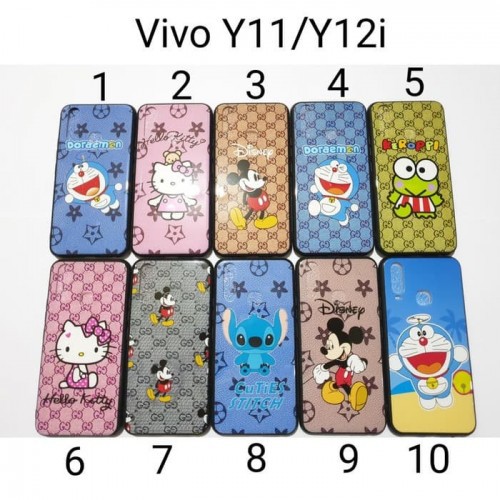 Soft case Fuze Hitam Vivo Y11/Y12i Motif Karakter Casing Vivo Y