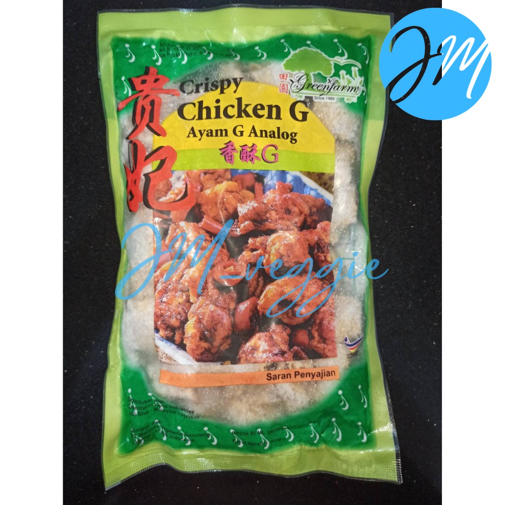 

Greenfarm Crispy G 400 gr / Kui Fei / Ayam Putih Vegetarian