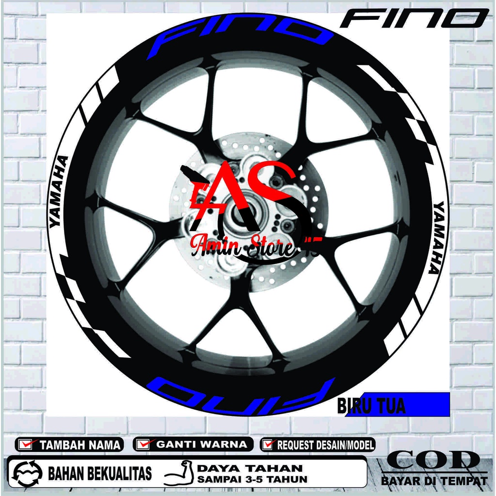 Stiker Velg Fino / Lis Velg Variasi Fino / Stiker Velg Variasi Yamaha Fino