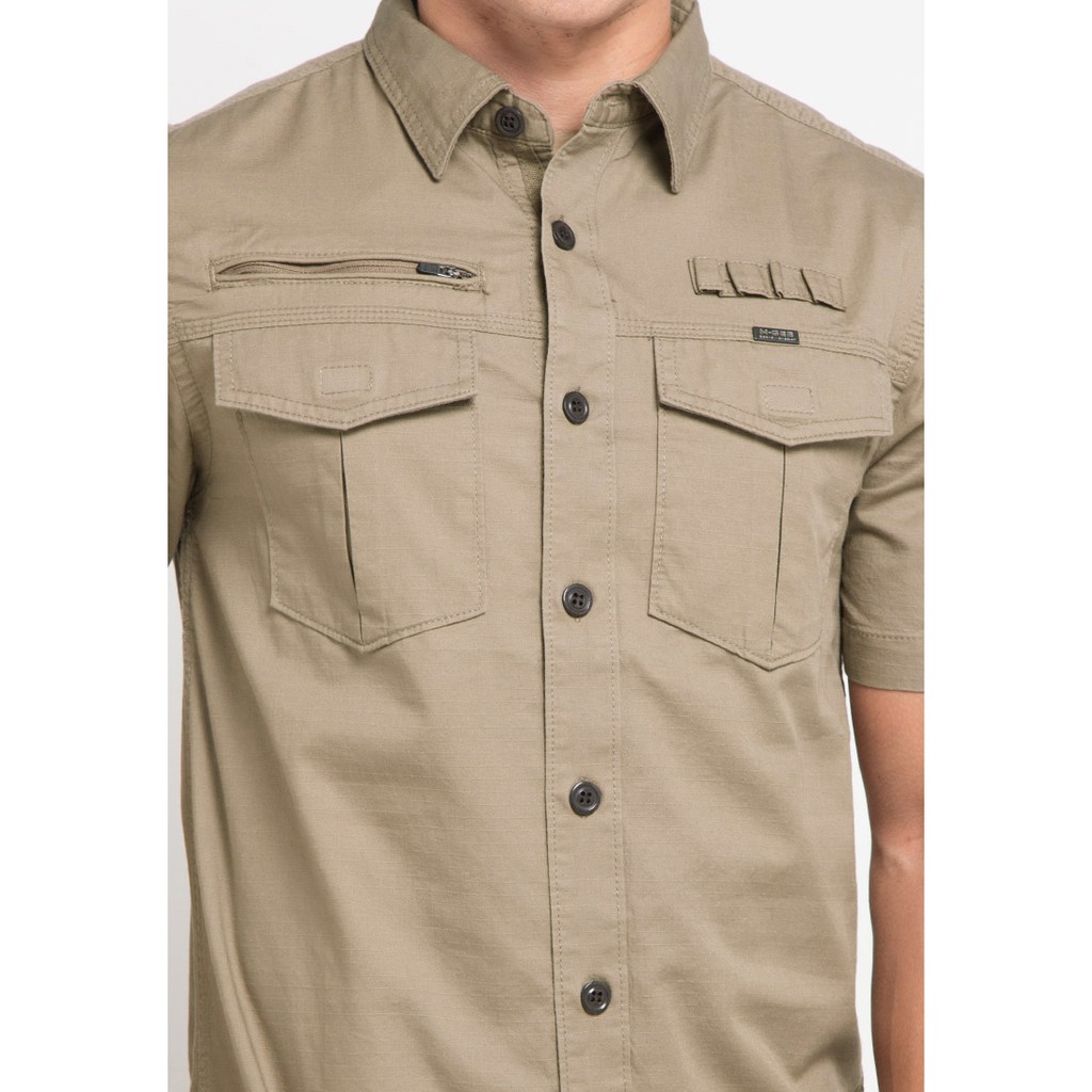 Kemeja Lengan Pendek Pria MGee 3451C Original Combat Khaky