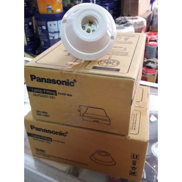 Panasonic fiting plavon bulat NLP 52201 eceran fitting