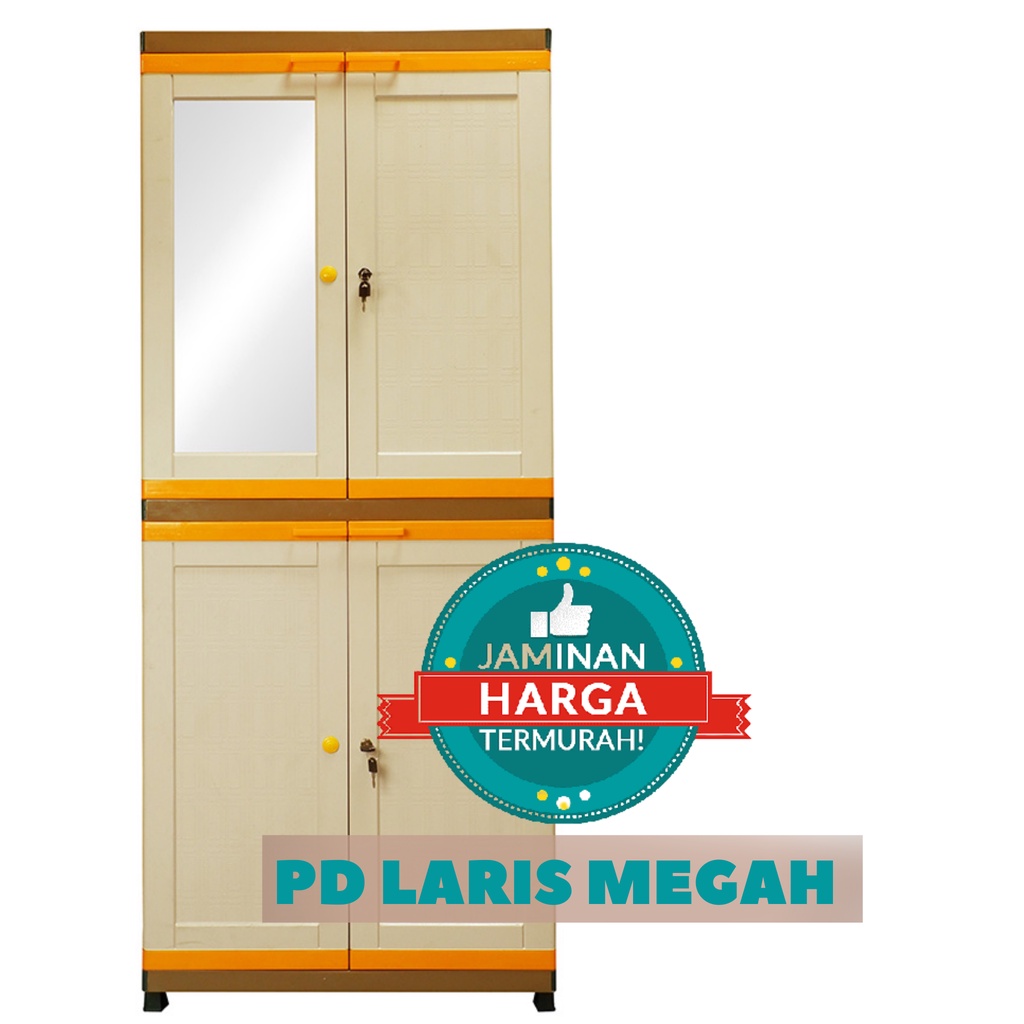 Lemari Plastik Susun Club Cabinet Bry Kaca Lemari Pakaian Plastik Susun 4 Lemari Plastik Tingkat 4 L