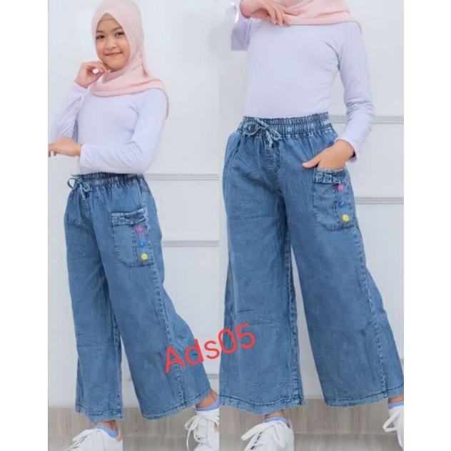 Celana Kulot Anak Highwaist Pinggang Karet