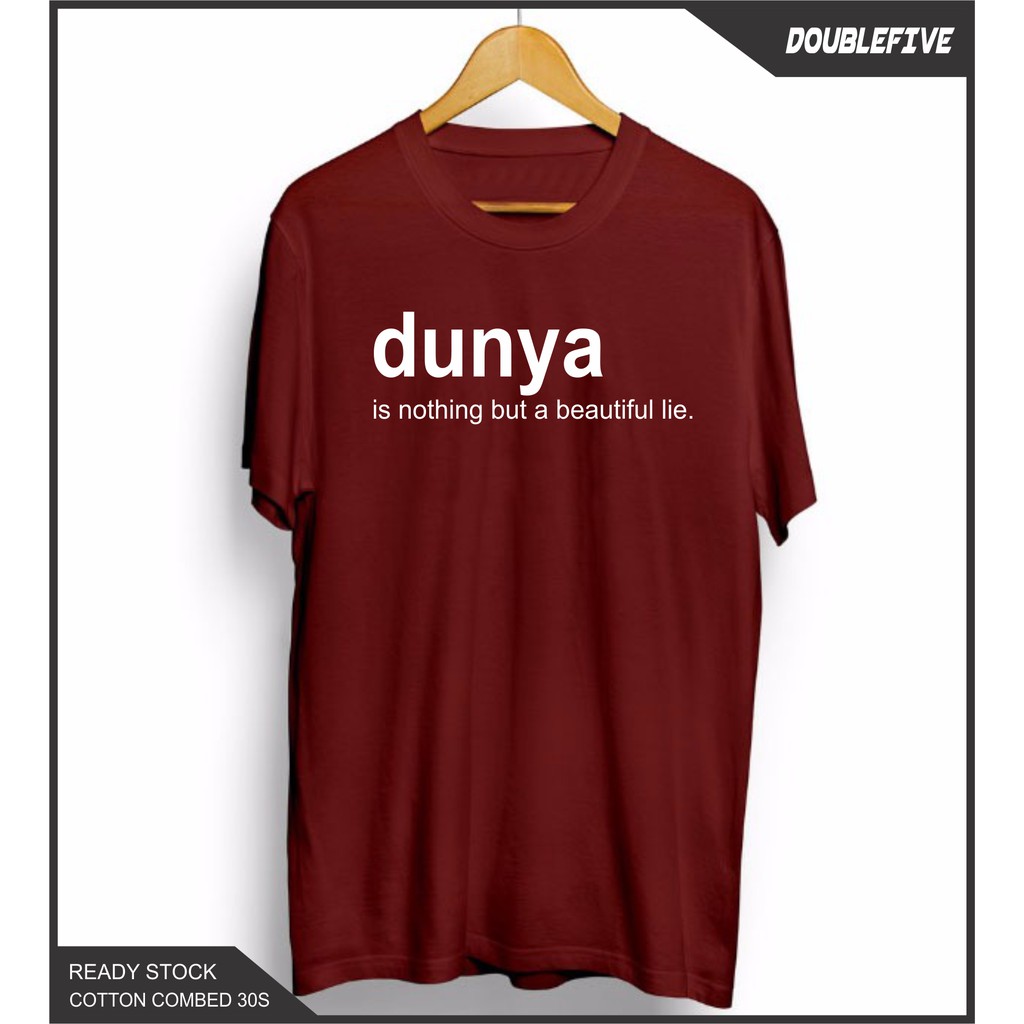 Kaos Distro Kaos Dakwah Kaos Islami Kaos Dunya Kaos Cotton Combed 30S Premium