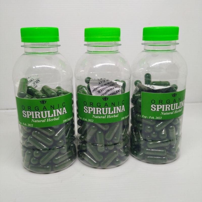 MASKER SPIRULINA isi 50kapsul+kuas