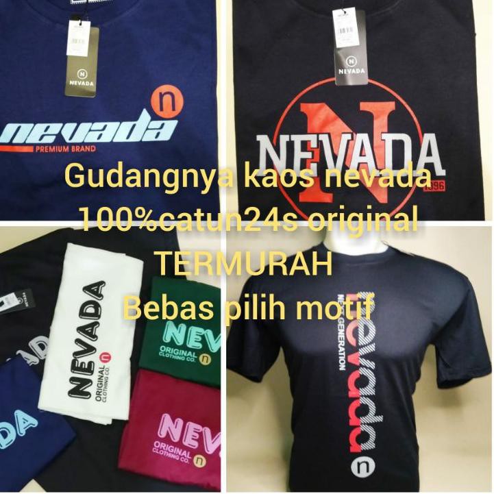 ❄ (GROSIR) KAOS NEVADA ORI/T-Shirt Nevada/Atasan Wanita/Atasan Pria/Baju kaos pria ♜