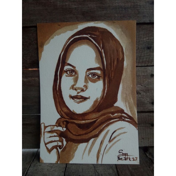 [BISA COD] SKETSA WAJAH  lukisan custom foto harga murah ukuran A4.