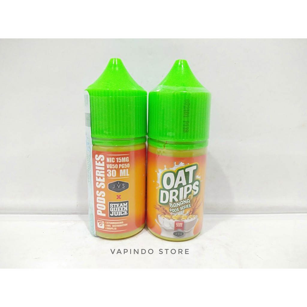 SALT OAT DRIPS V3 BANANA BY STEAM QUEEN JVS 30ML NIC 15MG E LIQUID POD