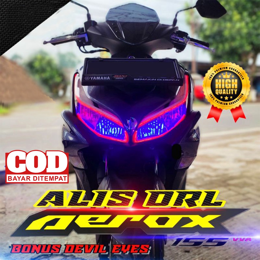 LAMPU ALIS DRL LED ALL NEW AEROX 2020 2021 2022 BONUS DEVIL EYES LAMPU SENJA ALIS ALL NEW AEROX 2020