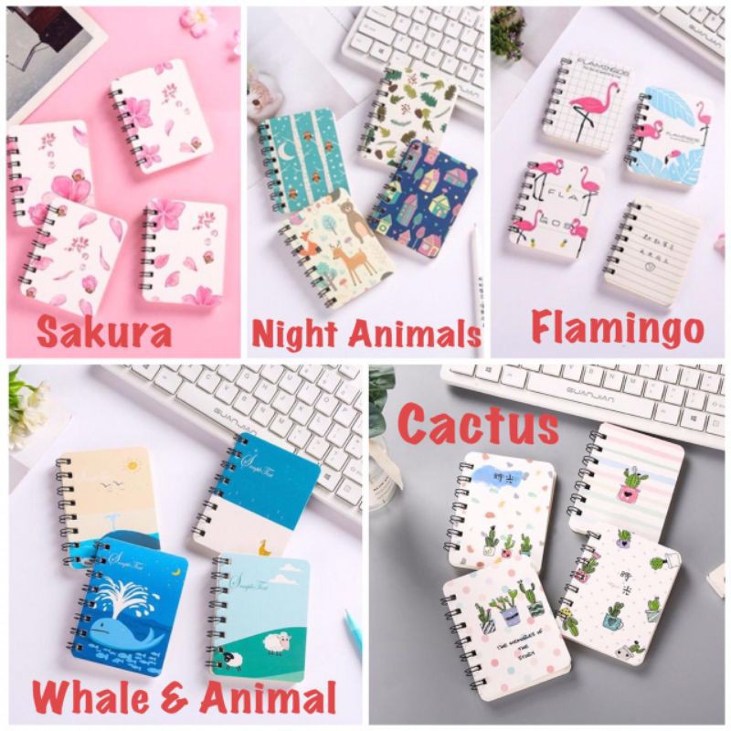 NOTEBOOK MINI Banyak Motif Memo 80Lembar