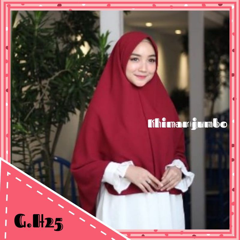 Hijab/jilbab instan jumbo/Khimar pet syar'i/Khimar jumbo XXL/ jilbab pinguin wolfis/jilbab syar'i