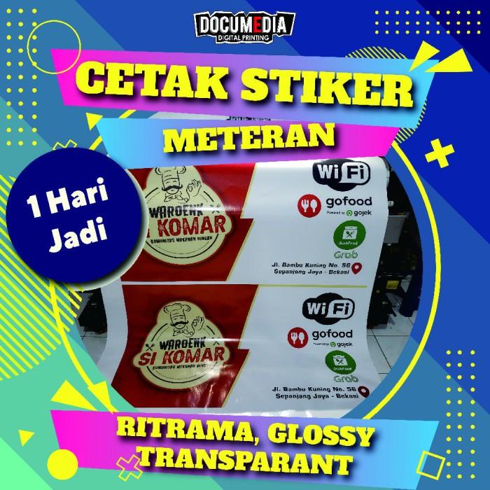 Cetak Stiker Vinyl Ritrama Meteran