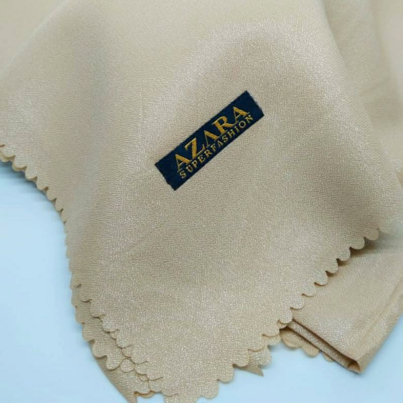 Hijab Segi Empat Azara nur sinar glamour Laser Cut kerudung hijab segiempat glowing 110 x 110-Warm Sinar