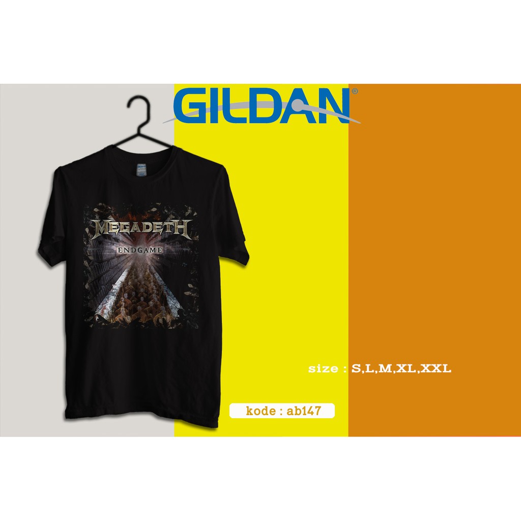 kaos megadeath original gildan ab147