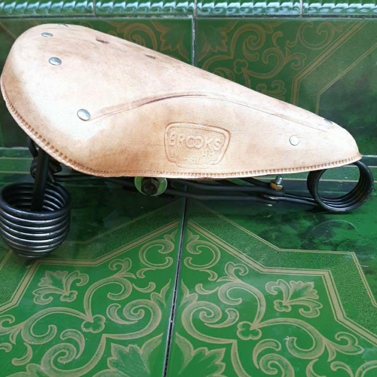 ✻Terlaris☆ SADEL SEDEL KULIT SEPEDA ONTHEL ONTEL GAZELLE BROOKS GELUNG JOWO JAWA LAKI 45 ➵