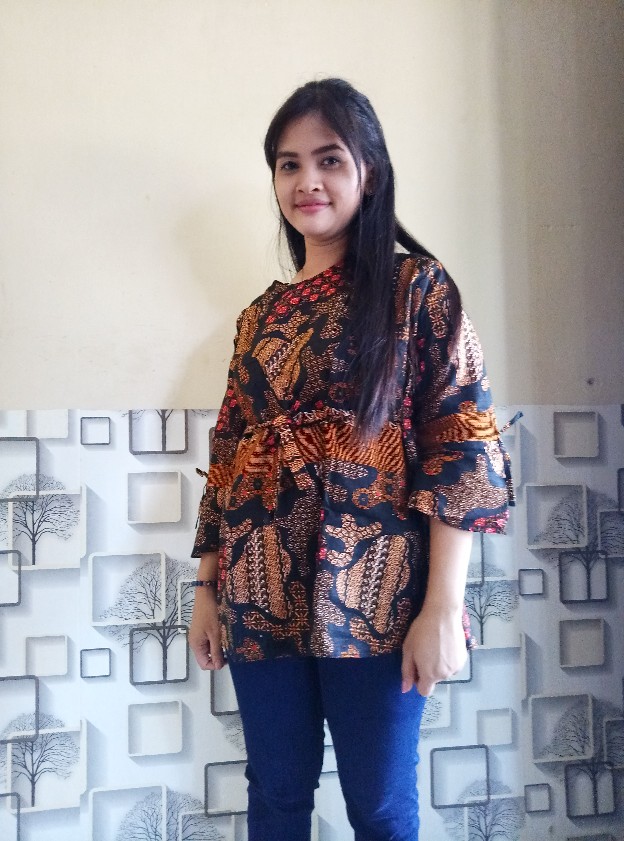 Atasan Batik Dolby Dolbi Dobby Doby Tenun Sutra Tulis Halus Katun Atbm Baron ,sarombit Atasan
