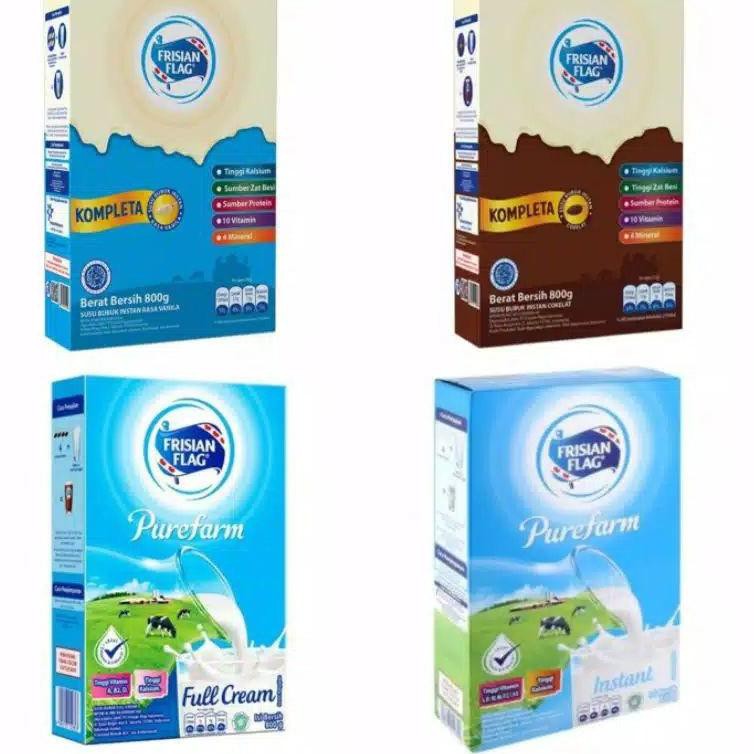 

[KODE 1920] FRISIAN FLAG Kompleta / purefarm vanilla / coklat / fullcream / instan Susu Bubuk [800