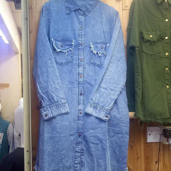 Barang Berkualitas long tunik sabrina snow jeans MURAH