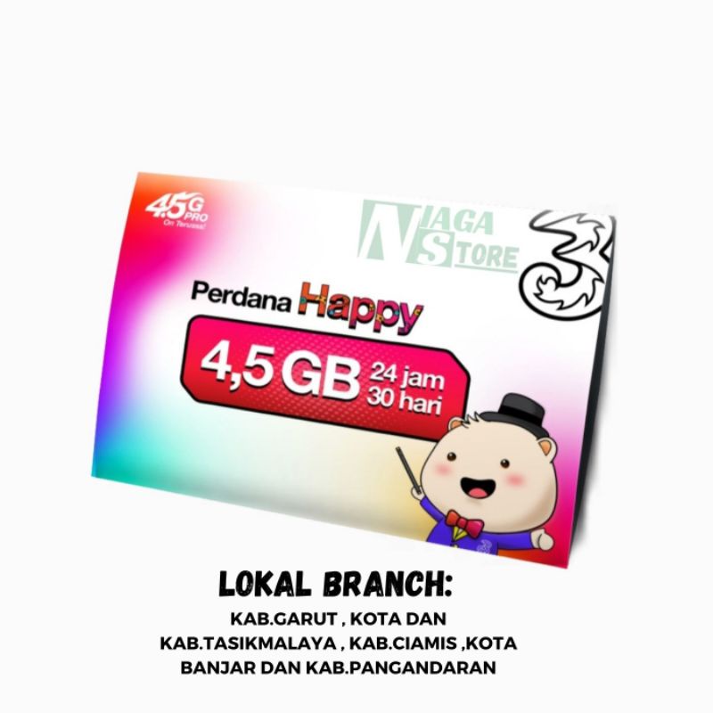 Perdana Tri Happy 4,5GB