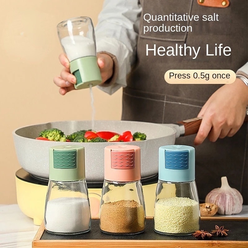 Botol Dispenser Garam / Bumbu Masak Bahan Kaca Transparan Ukuran 180ml